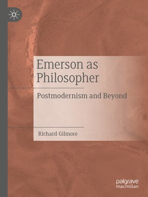 cover image of Emerson as Philosopher
